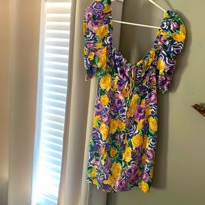 NWT Zara puff sleeve mini dress